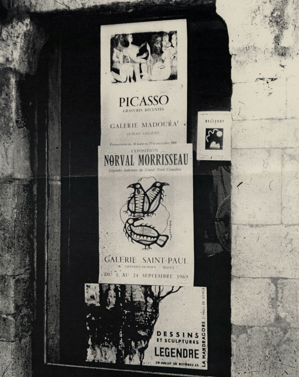 Affiche pour l'exposition de Norval Morrisseau à Saint-Paul-De-Vence
