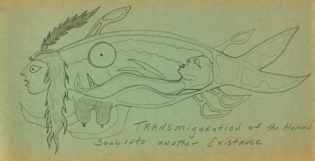 Sketch of a sacred trout