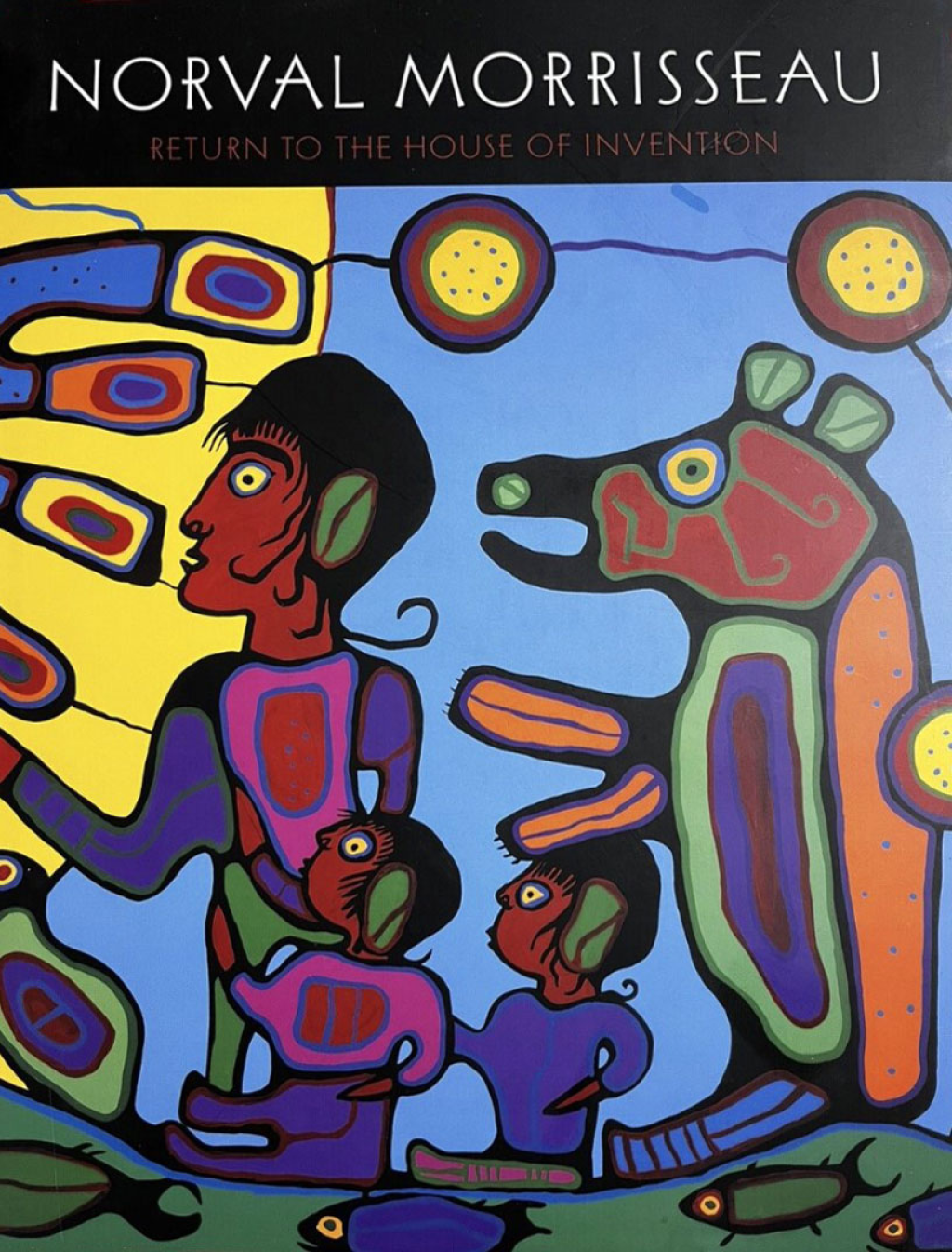 A picture of an exhibition of Morrisseau's work in Toronto