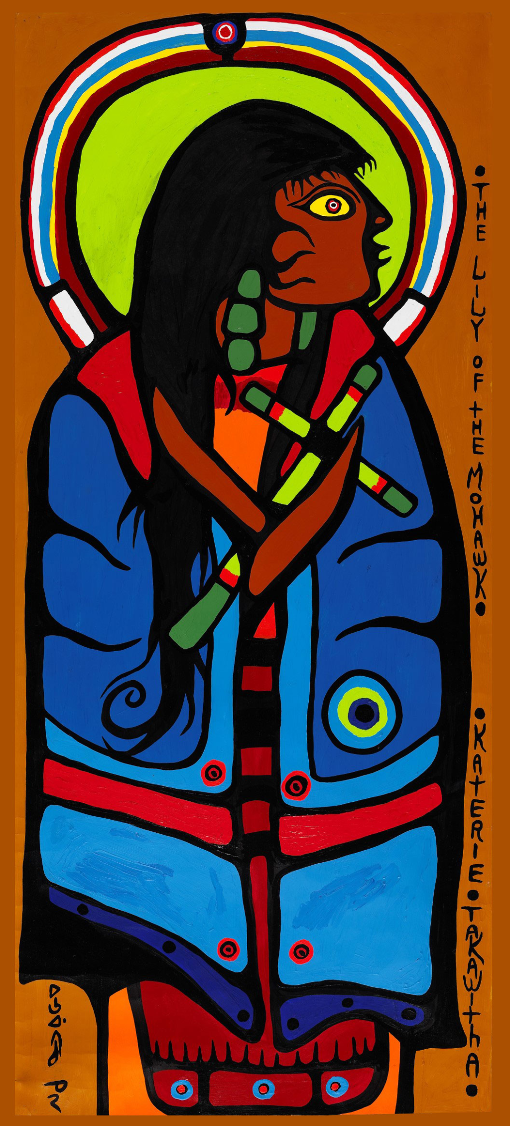 Portrait de Lily du peuple Mohawk