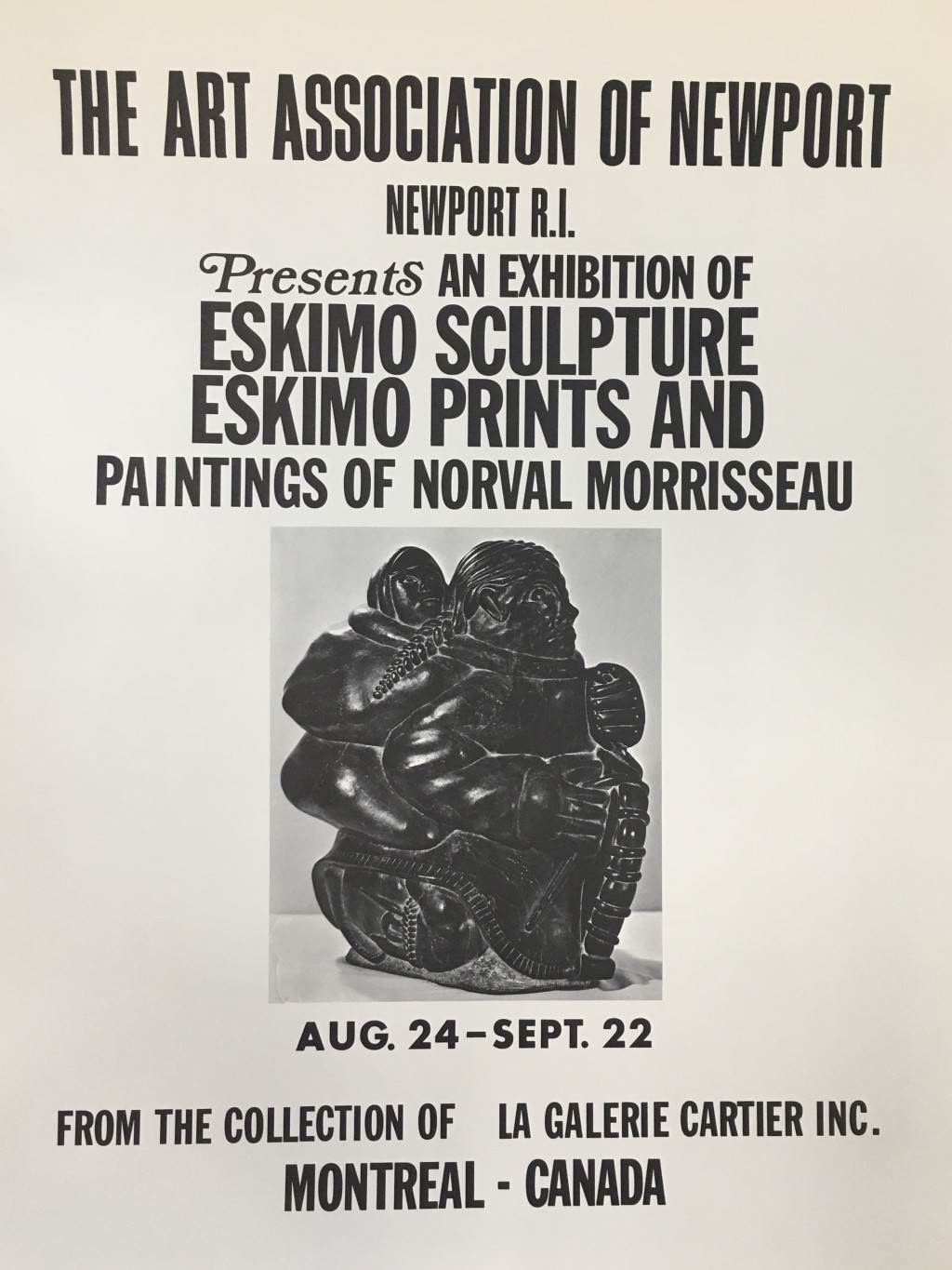 Affiche de l'exposition de 1968 au Newport Art Museum