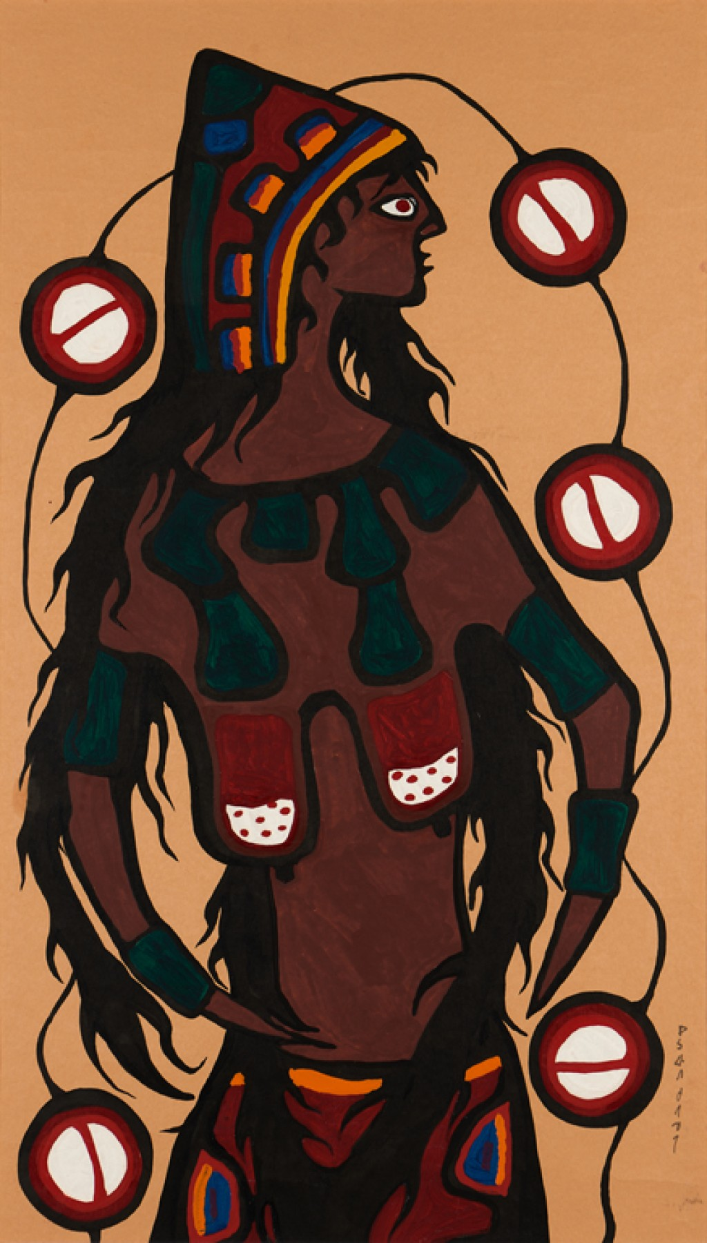 Painting of the sacred Mother Earth figure